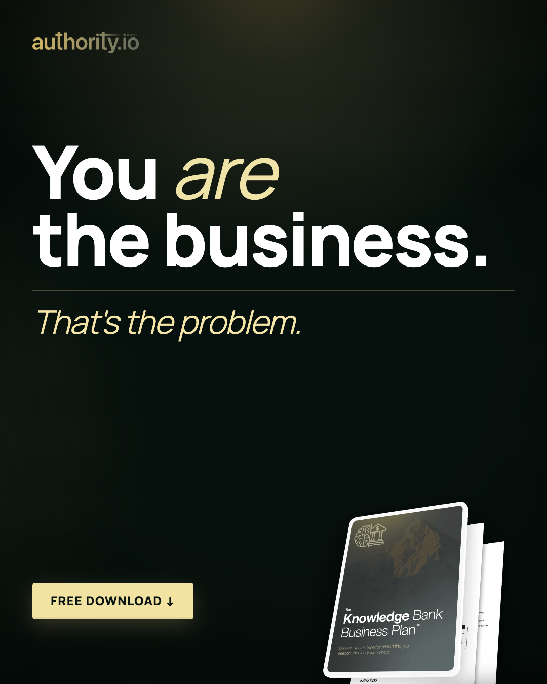Sunny Lenarduzzi Facebook ad: Unlock The Value Of Your Knowledge Bank