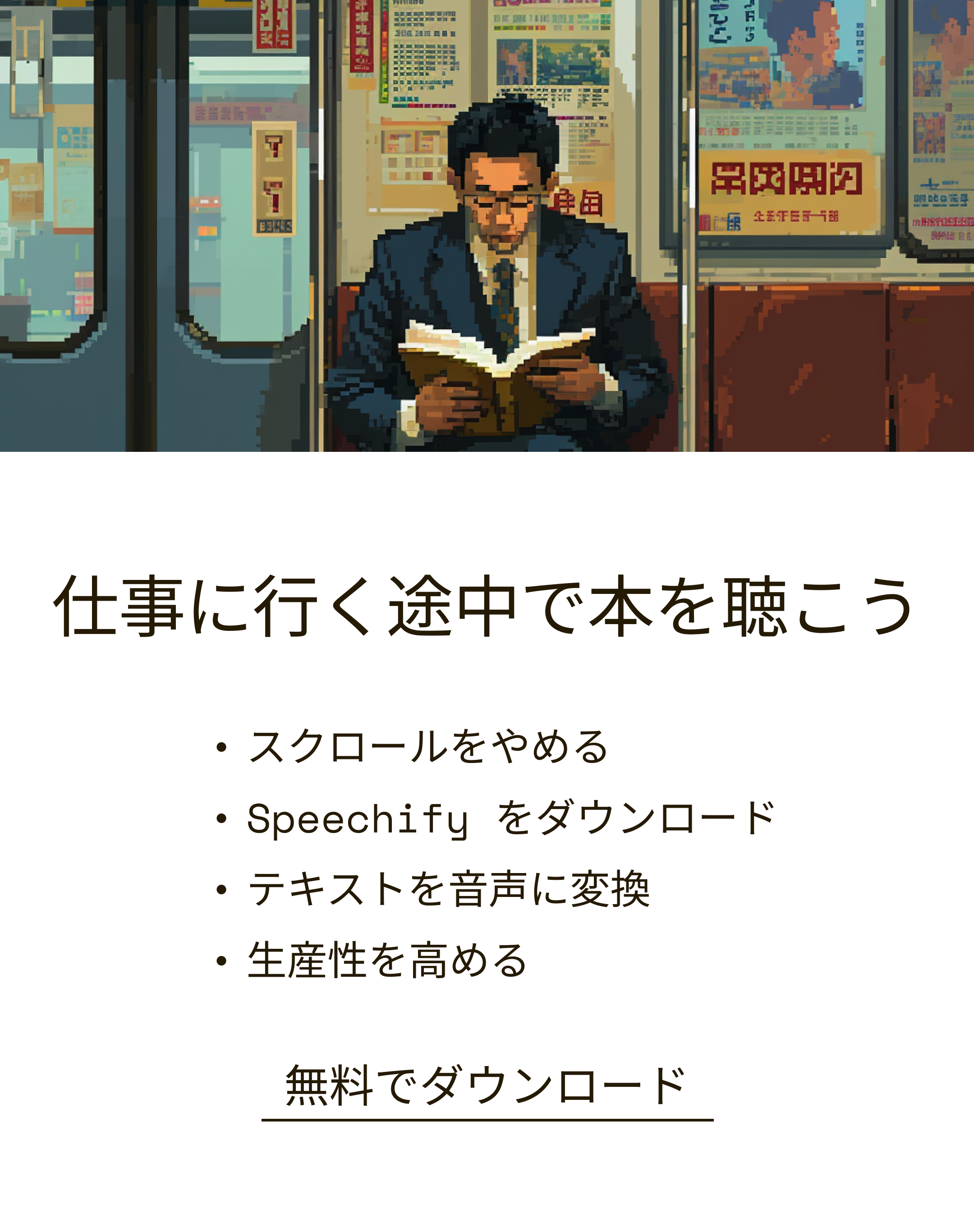 Speechify Facebook ad