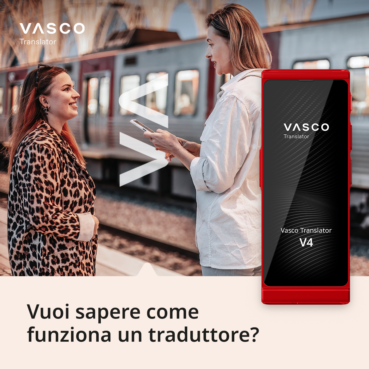 Vasco Translator Italia Facebook ad: Vieni a provare il traduttore istantaneo che ti…