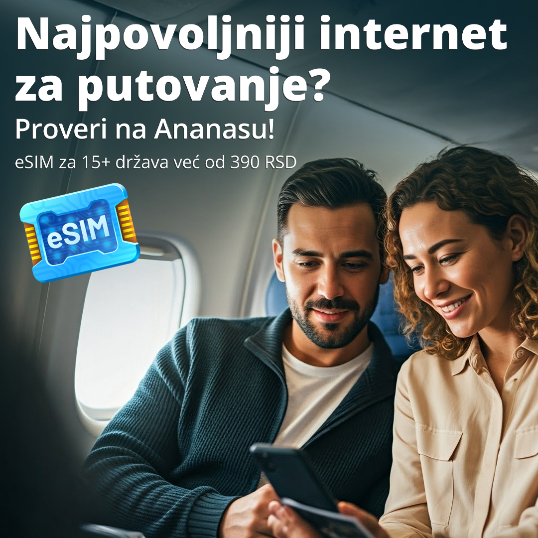 Ananas.rs Facebook ad: Kupi eSIM na mestu kome već veruješ.