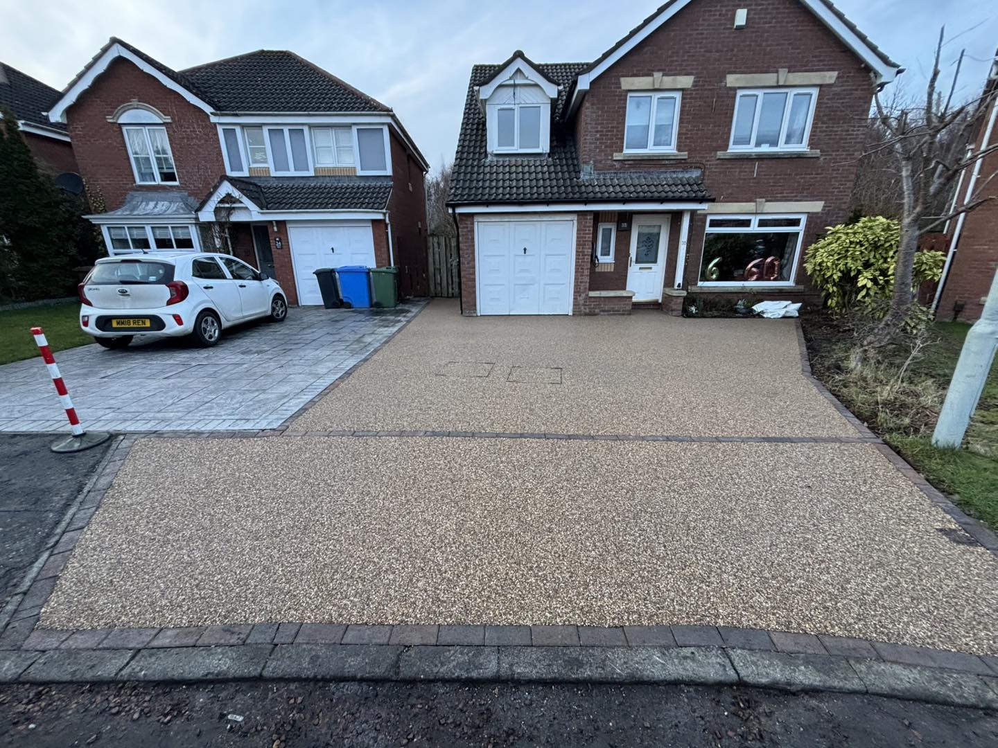 Mr Resin Driveway and Landscaper Facebook ad: Resin driveway completed in our cappuccino main blend…