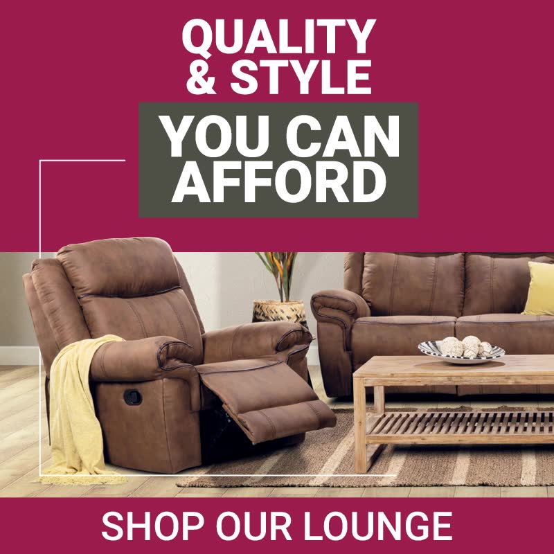 Bradlows Facebook ad: Quality & Stylish Lounge Suites