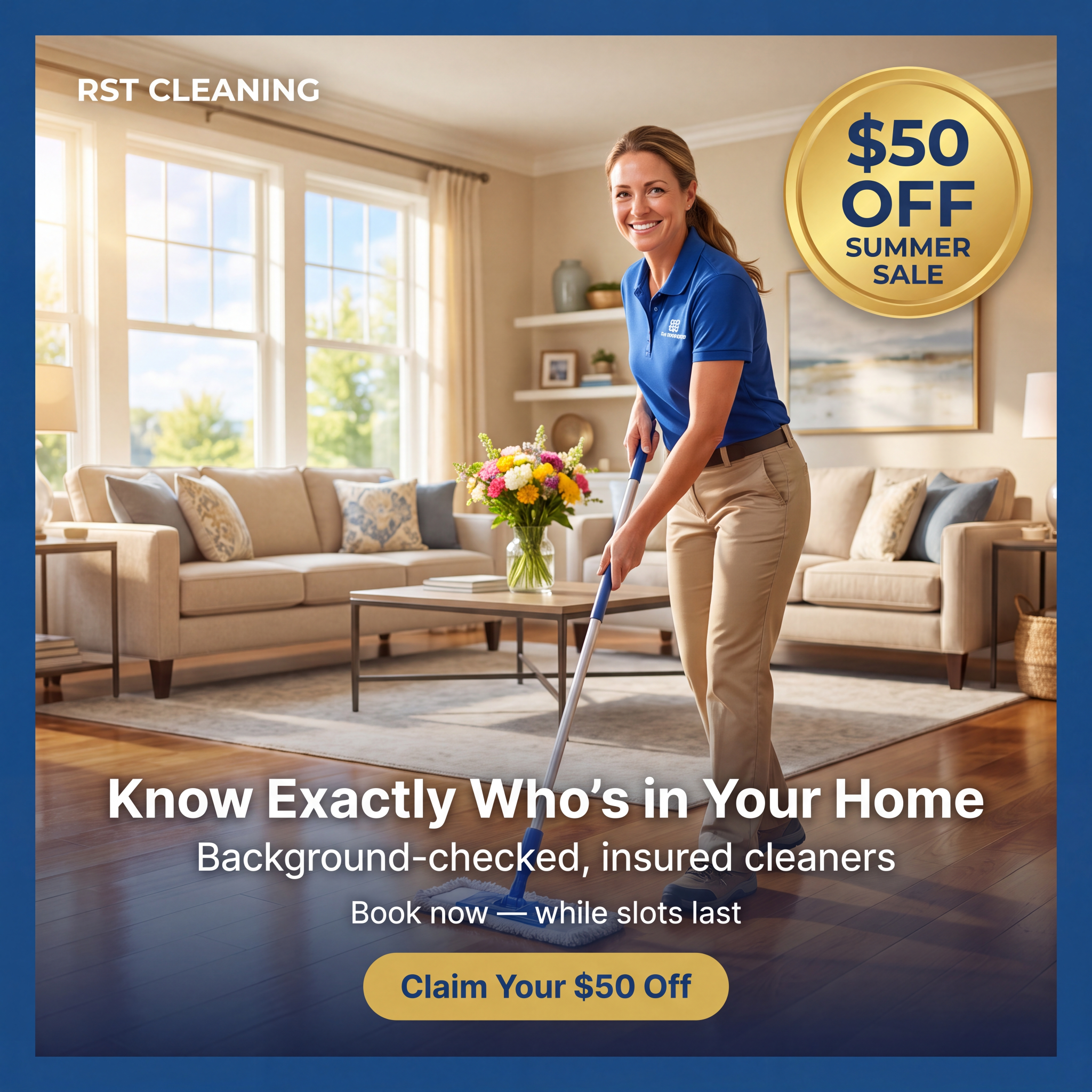 RST Cleaning LLC Facebook ad from Jul 7, 2026