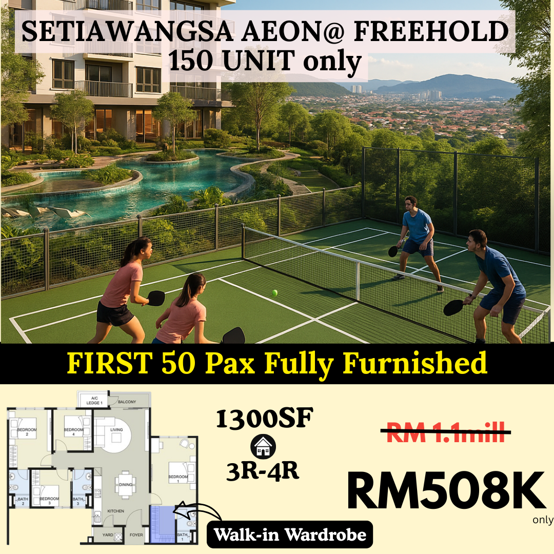 A-Eco Hill Residence Facebook ad: Fully Furnished for first 50pax
