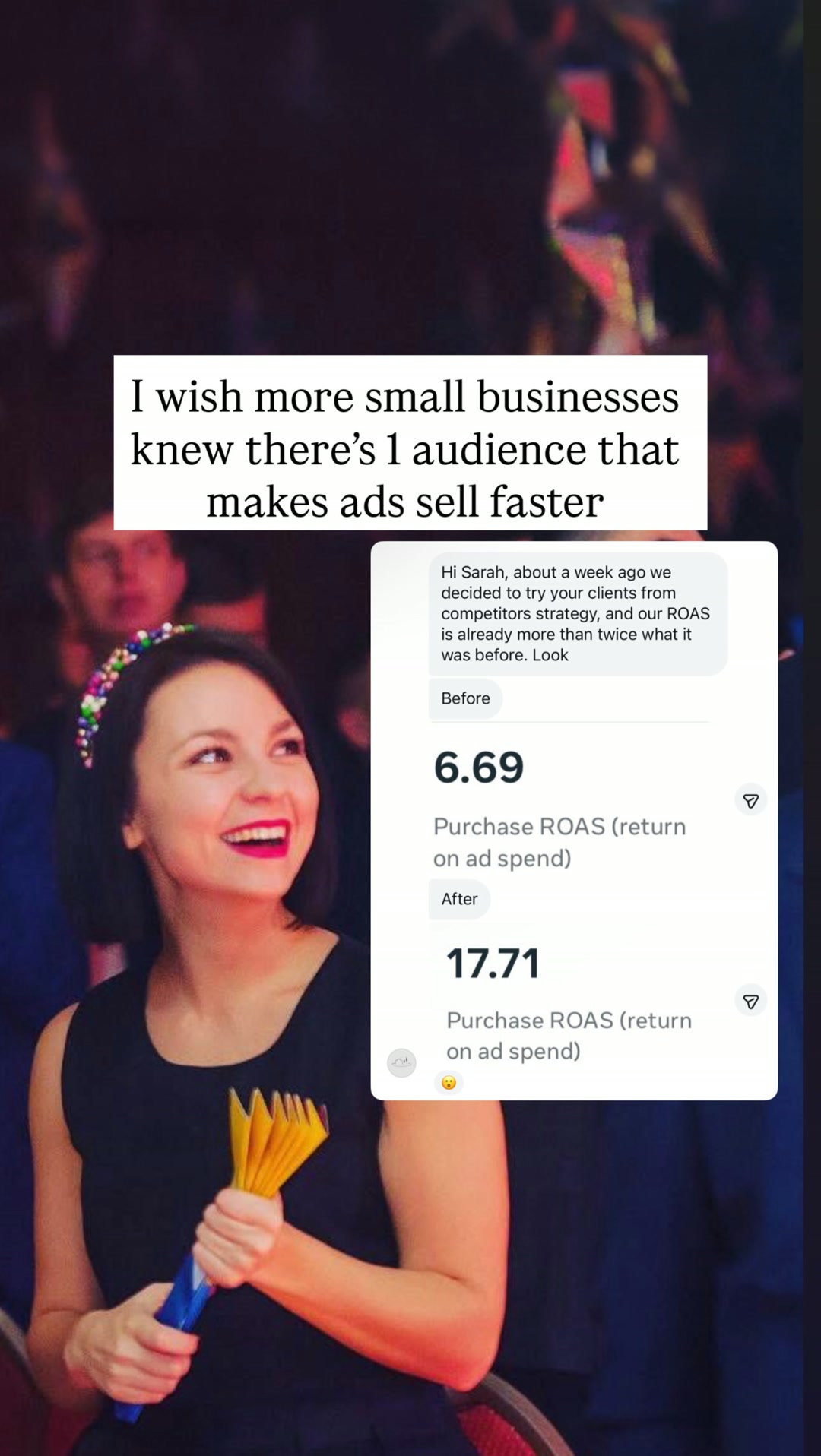 Secret Insta Club Facebook ad: Get Paying Clients from Your Competitors’ Followers