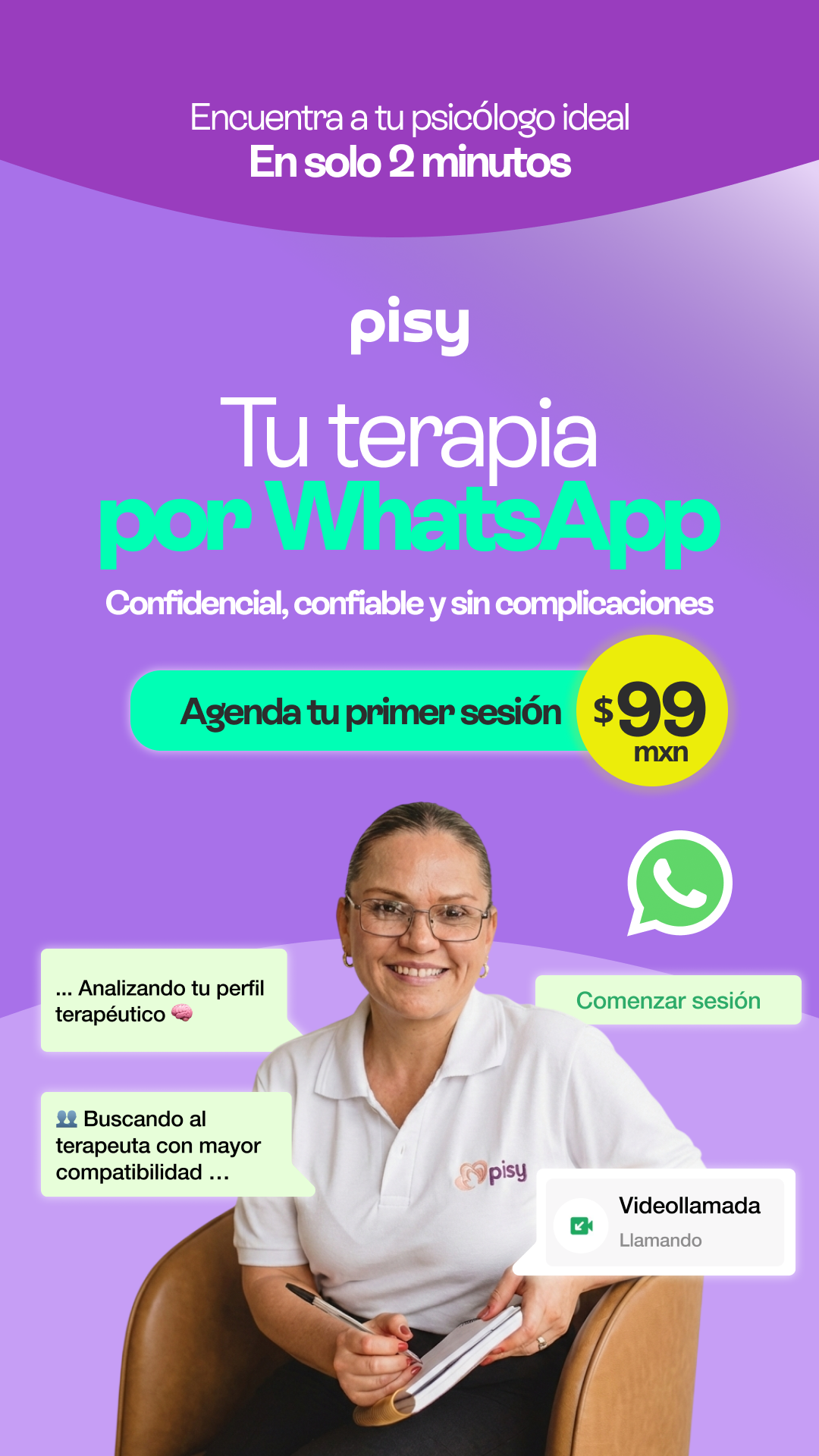 Pisy - Terapia en Línea Facebook ad
