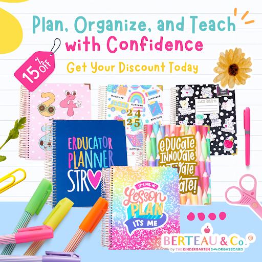 Berteau & Co. Facebook ad: Enjoy Exclusive Savings on Teacher Tools - Limited Time Only