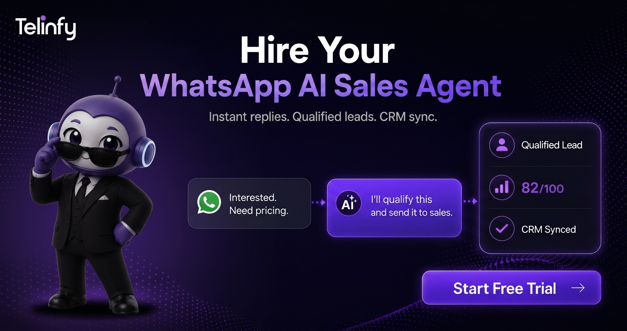 GreenAds Global Pvt Ltd Facebook ad: Hire Your WhatsApp AI Sales Agent