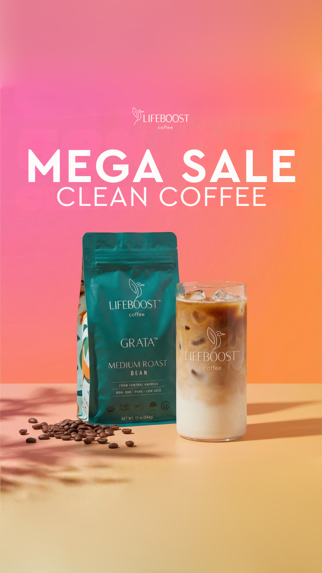 Lifeboost Coffee Facebook ad