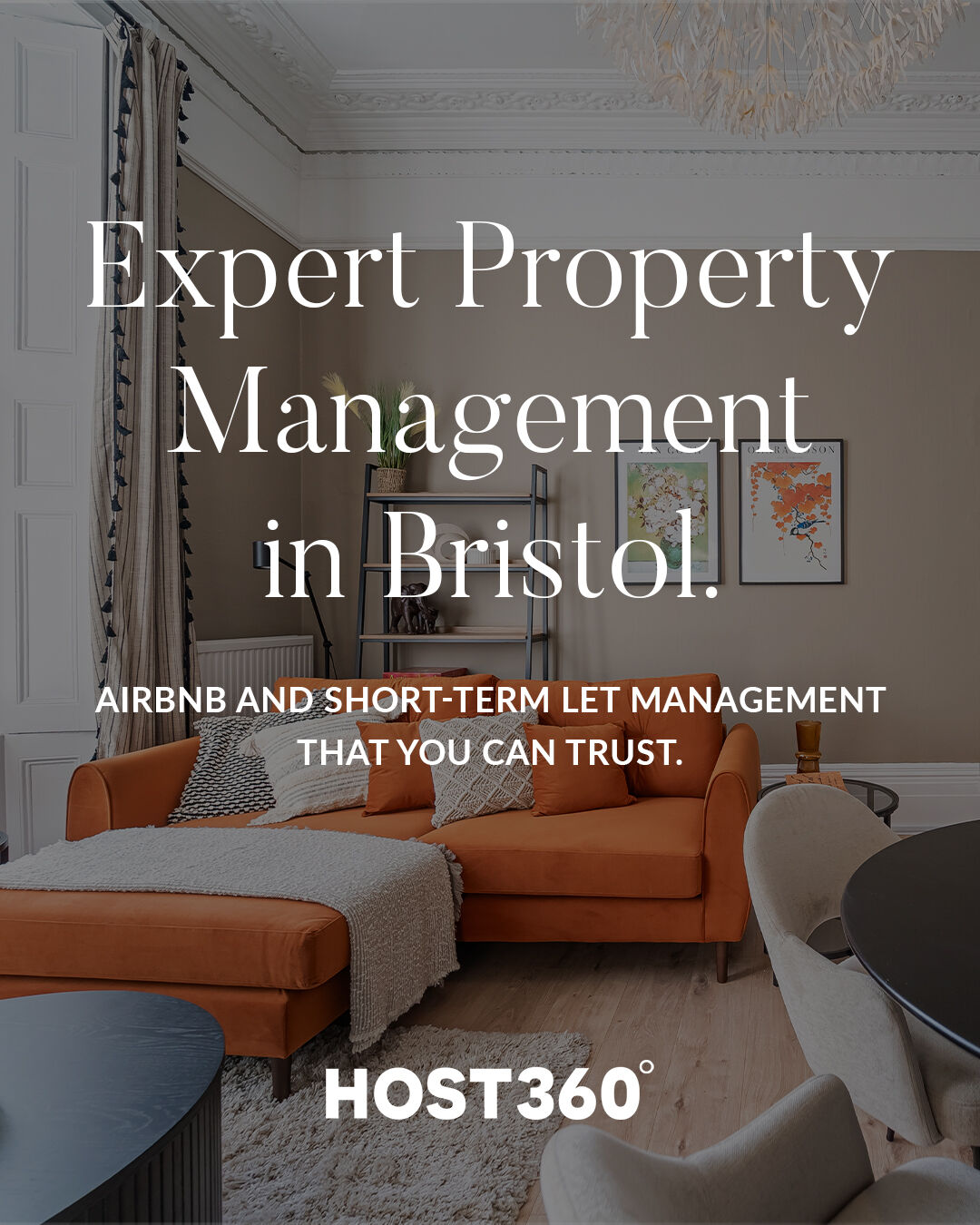 Host 360 Facebook ad: Expert property management, at your fingertips.