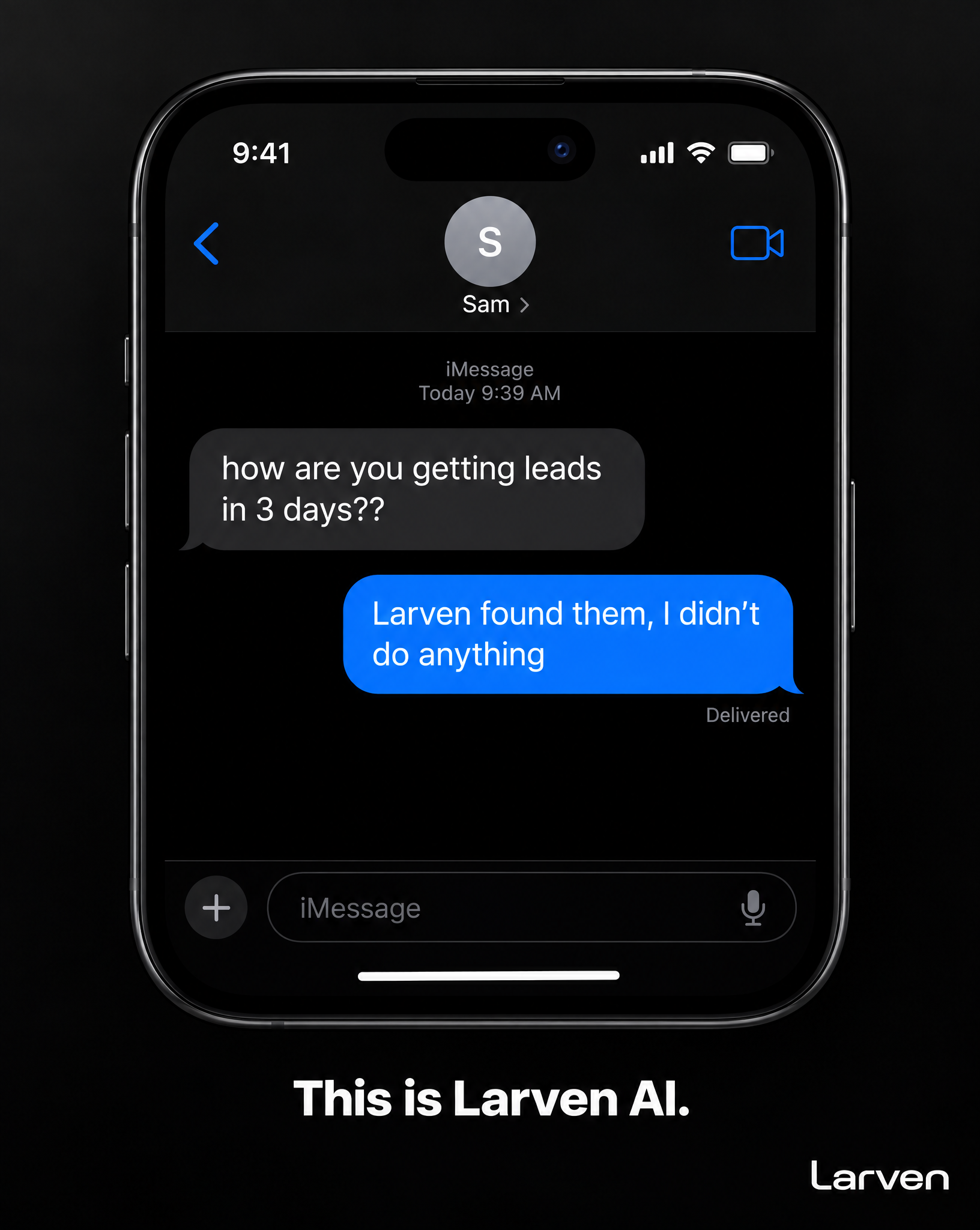 Larven AI Facebook ad