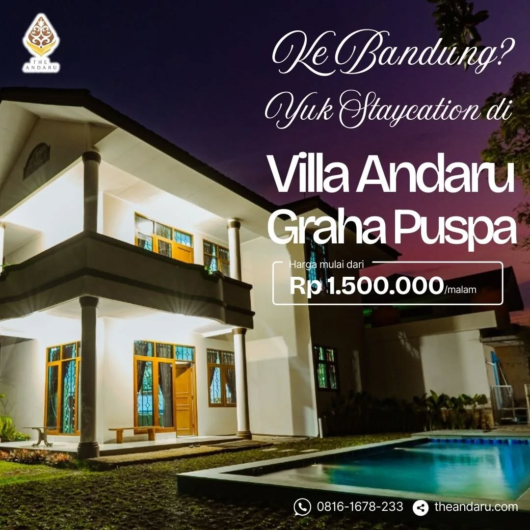 Villa Andaru Facebook ad: Andaru Graha Puspa - Bandung