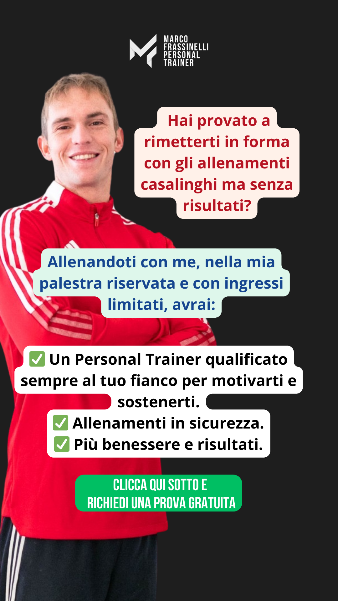Marco Frassinelli: Personal Trainer & Online Coach Facebook ad