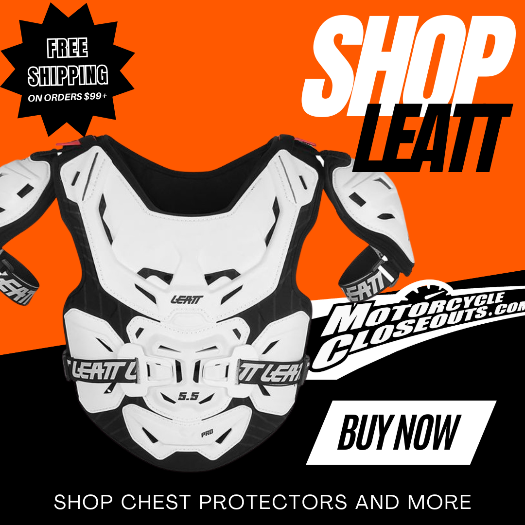 MotorcycleCloseouts Facebook ad: Shop Motorcycle Closeout Gear