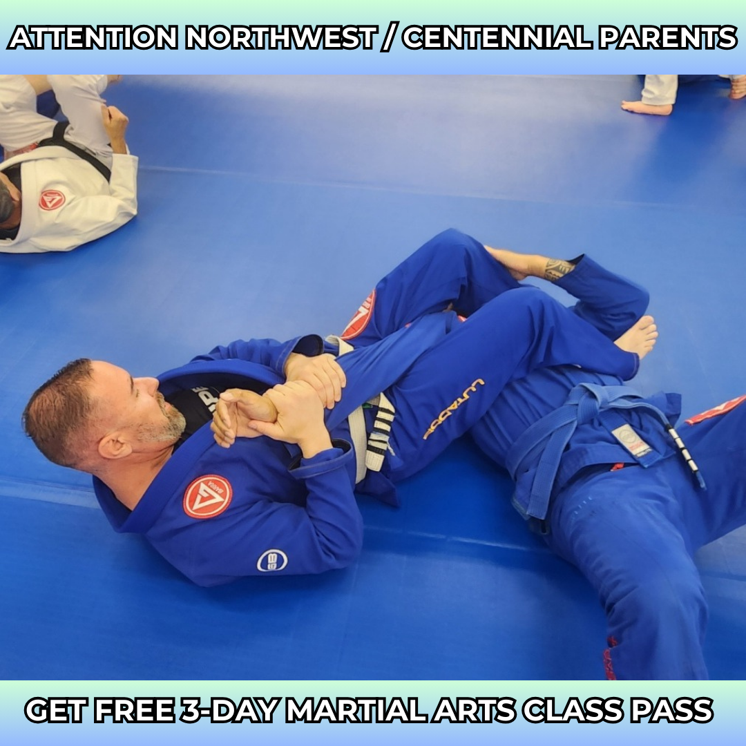 Gracie Barra SkyPointe Centennial Las Vegas Facebook ad: Want a FREE 3-Day, Kids Martial Arts Class Pass?