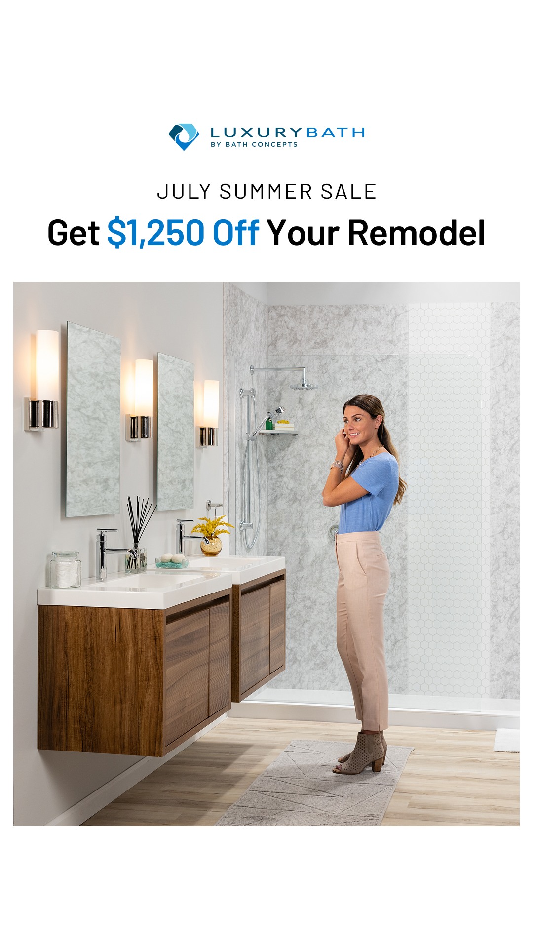 Luxury Bath Facebook ad from Jul 8, 2026