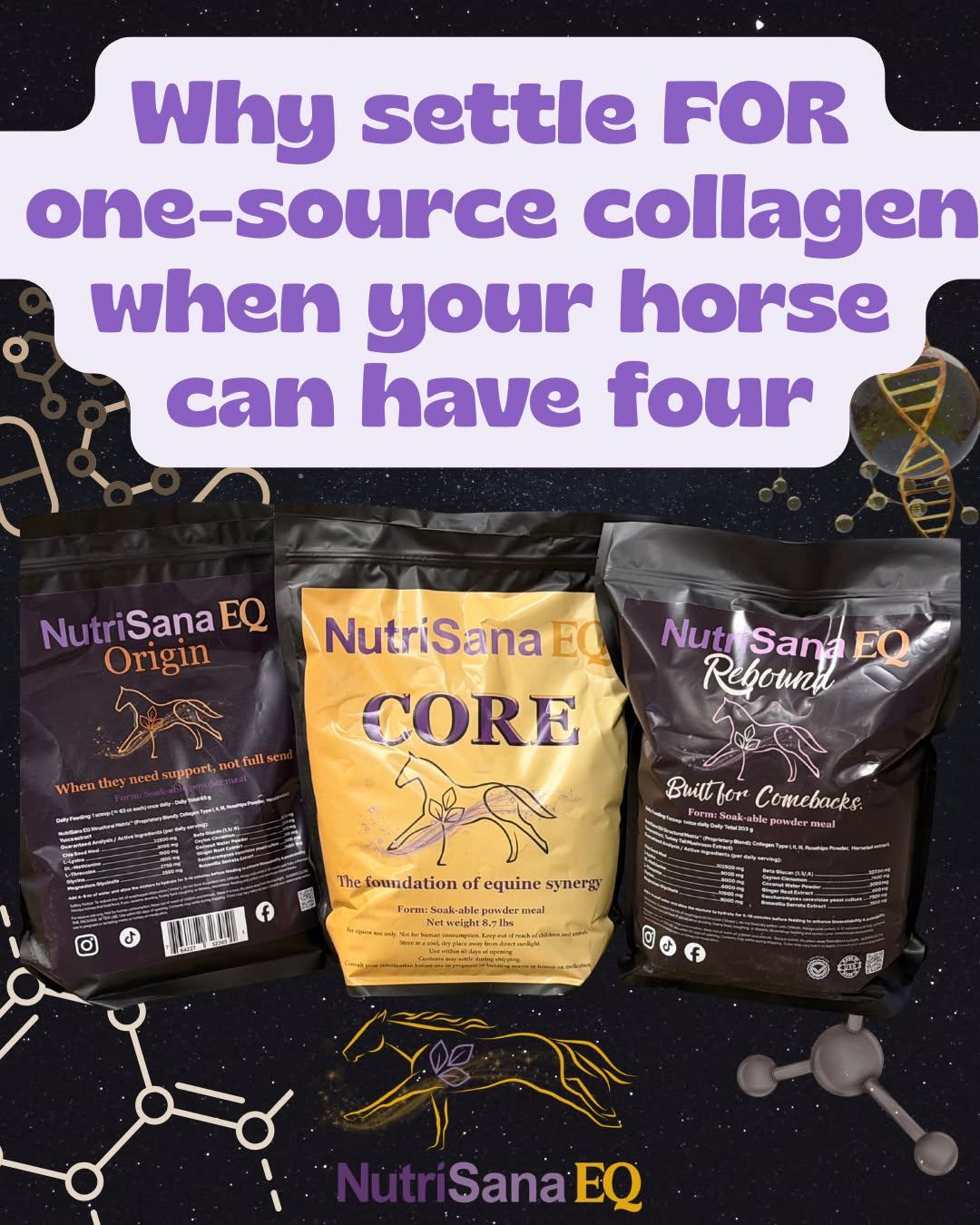 NutriSana EQ Facebook ad: Performance Horse Supplements | Nutrisana EQ