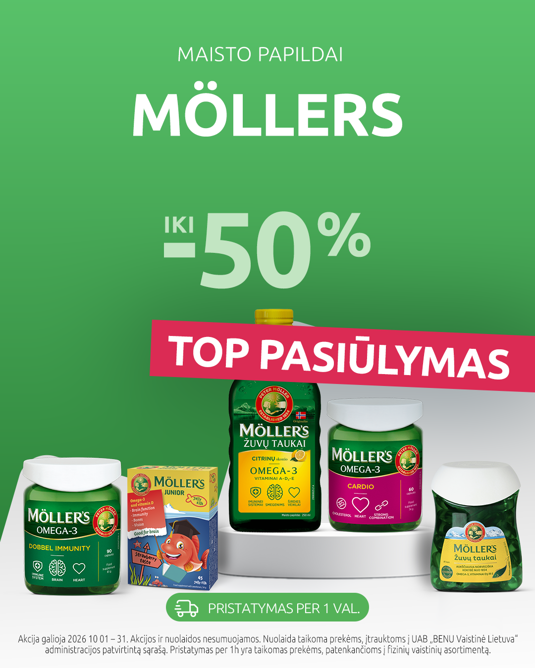 BENU Vaistinė Facebook ad: Apsipirk benu.lt