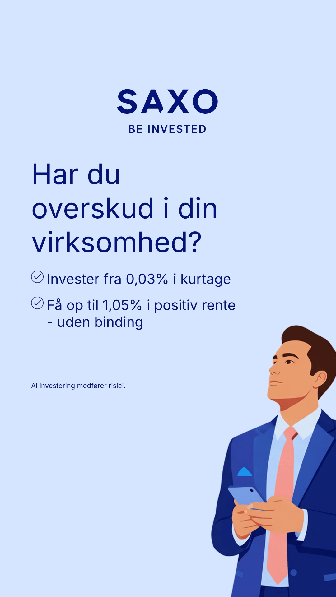 Saxo Bank Facebook ad
