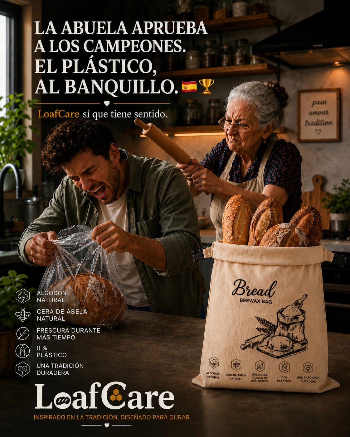 Loafcare Facebook ad: 1+1 GRATIS
