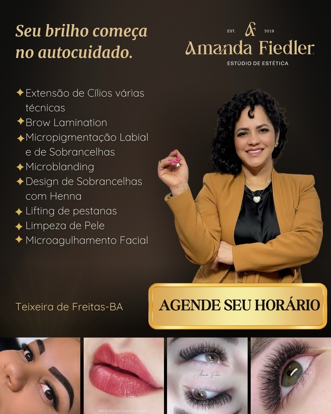 Amanda Fiedler estudio de estetica Facebook ad: Amanda Fiedler Estúdio de Estética
