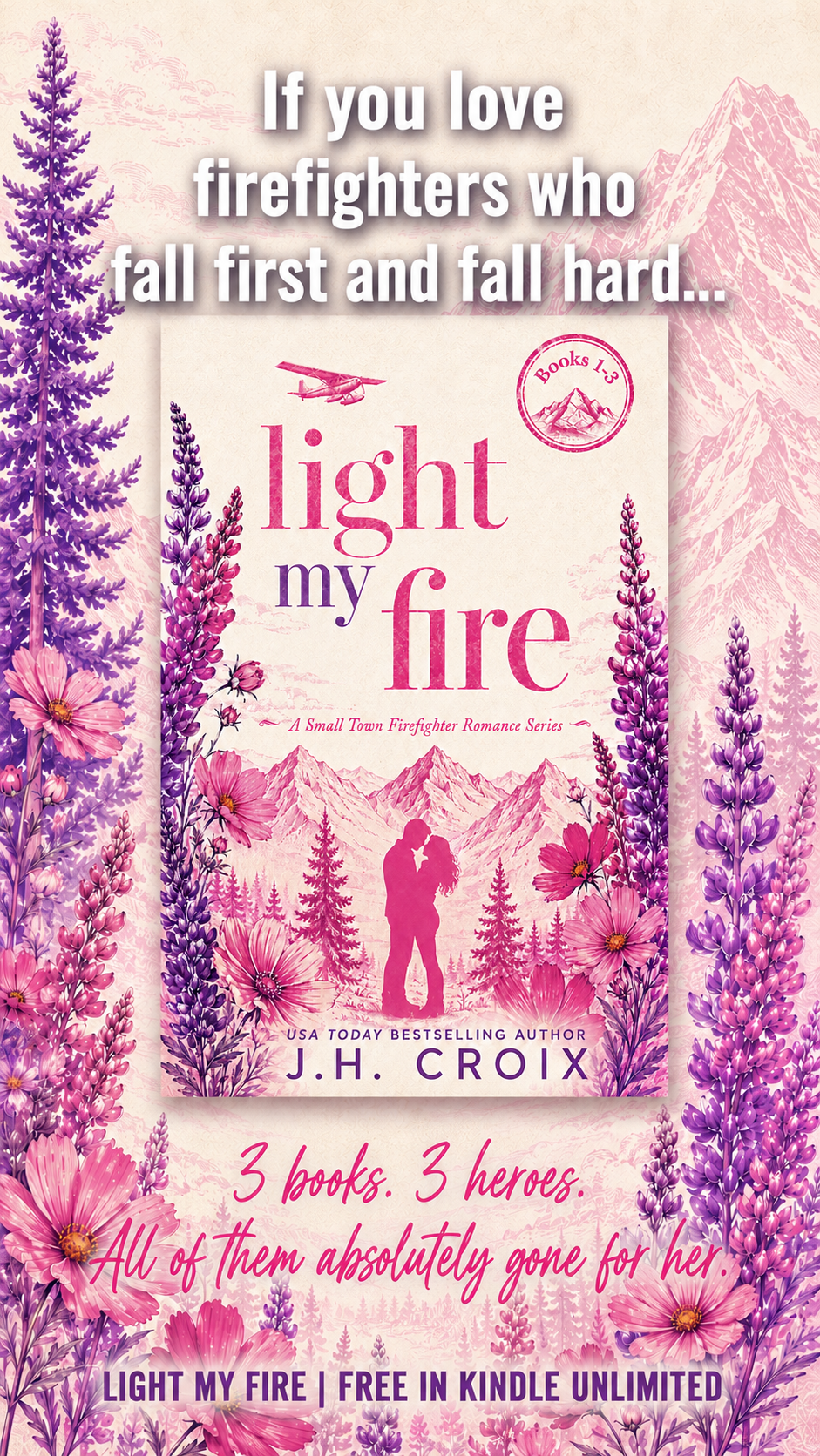 JH Croix Facebook ad: 𝗧𝗛𝗥𝗘𝗘 𝗙𝗜𝗥𝗘𝗙𝗜𝗚𝗛𝗧𝗘𝗥𝗦. 𝗖𝗢𝗭𝗬 &…