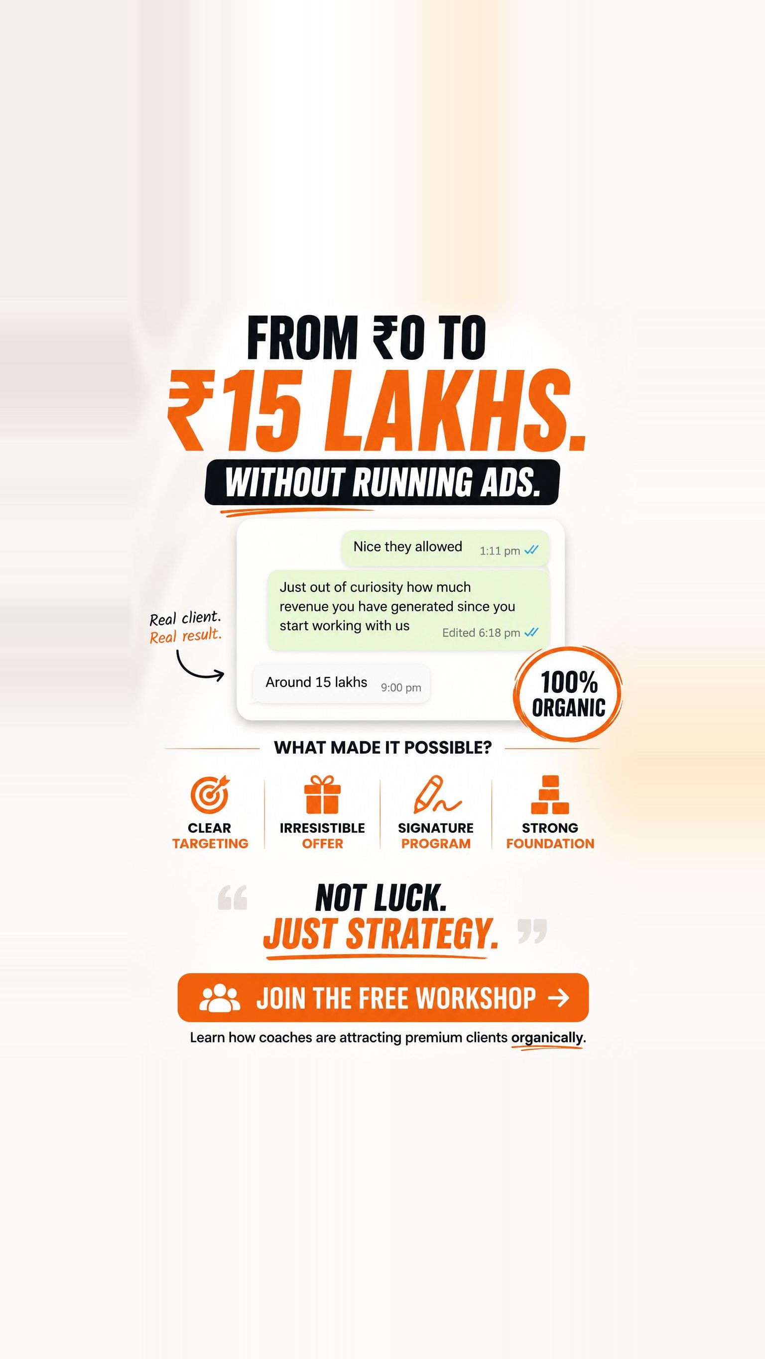 Business Coach Chiranjivee Facebook ad from May 12, 2026