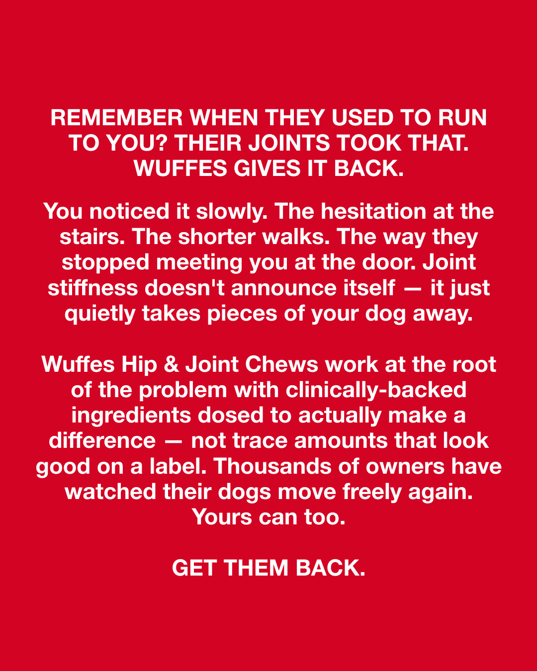 Wuffes Facebook ad