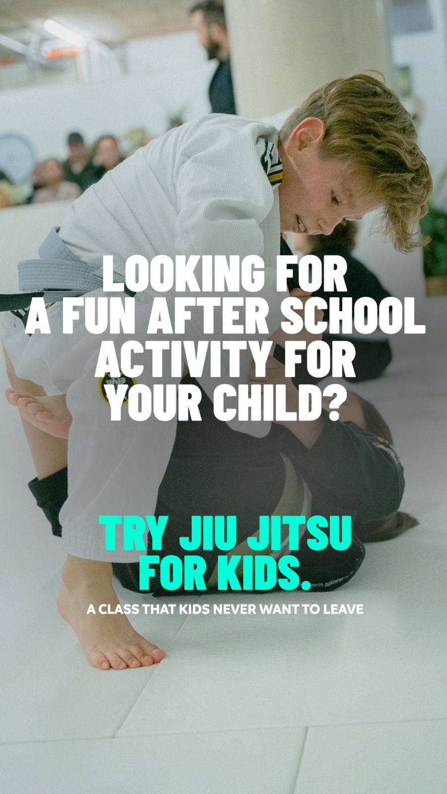 Stance Jiu Jitsu Academy Facebook ad: Free trial class for children