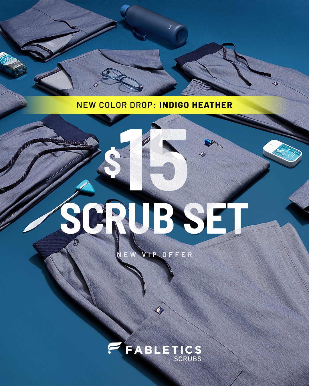 Fabletics Scrubs Facebook ad