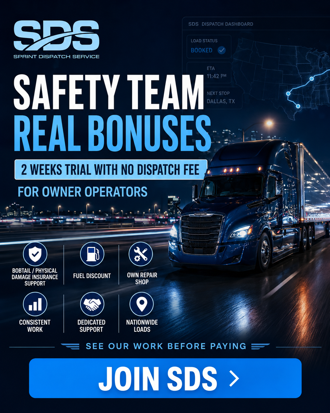 Sprint Dispatch Service Facebook ad from Jun 1, 2026