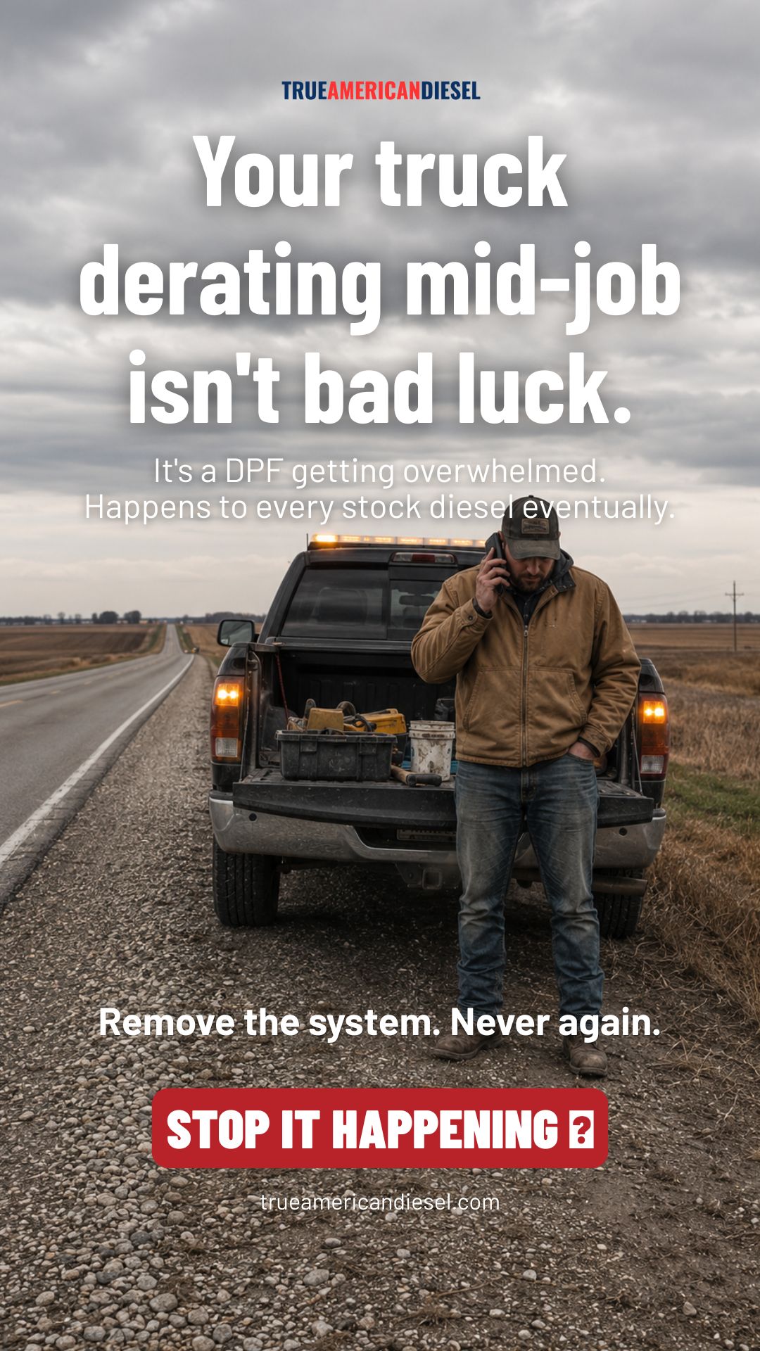 True American Diesel Facebook ad: Your Truck Shouldn't Quit Mid-Job