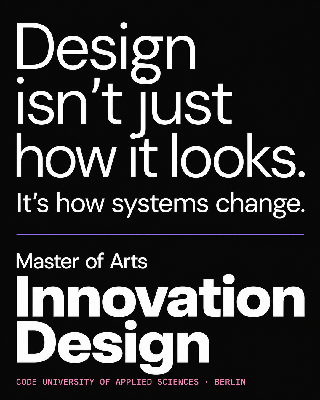 CODE University of Applied Sciences Facebook ad