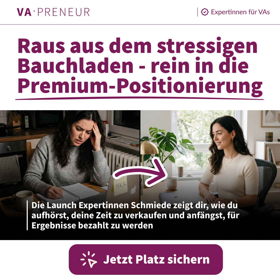 VA-Preneur - Nie wieder 9 to 5 Facebook ad: So werden VAs zur gefragten Launch-Managerin