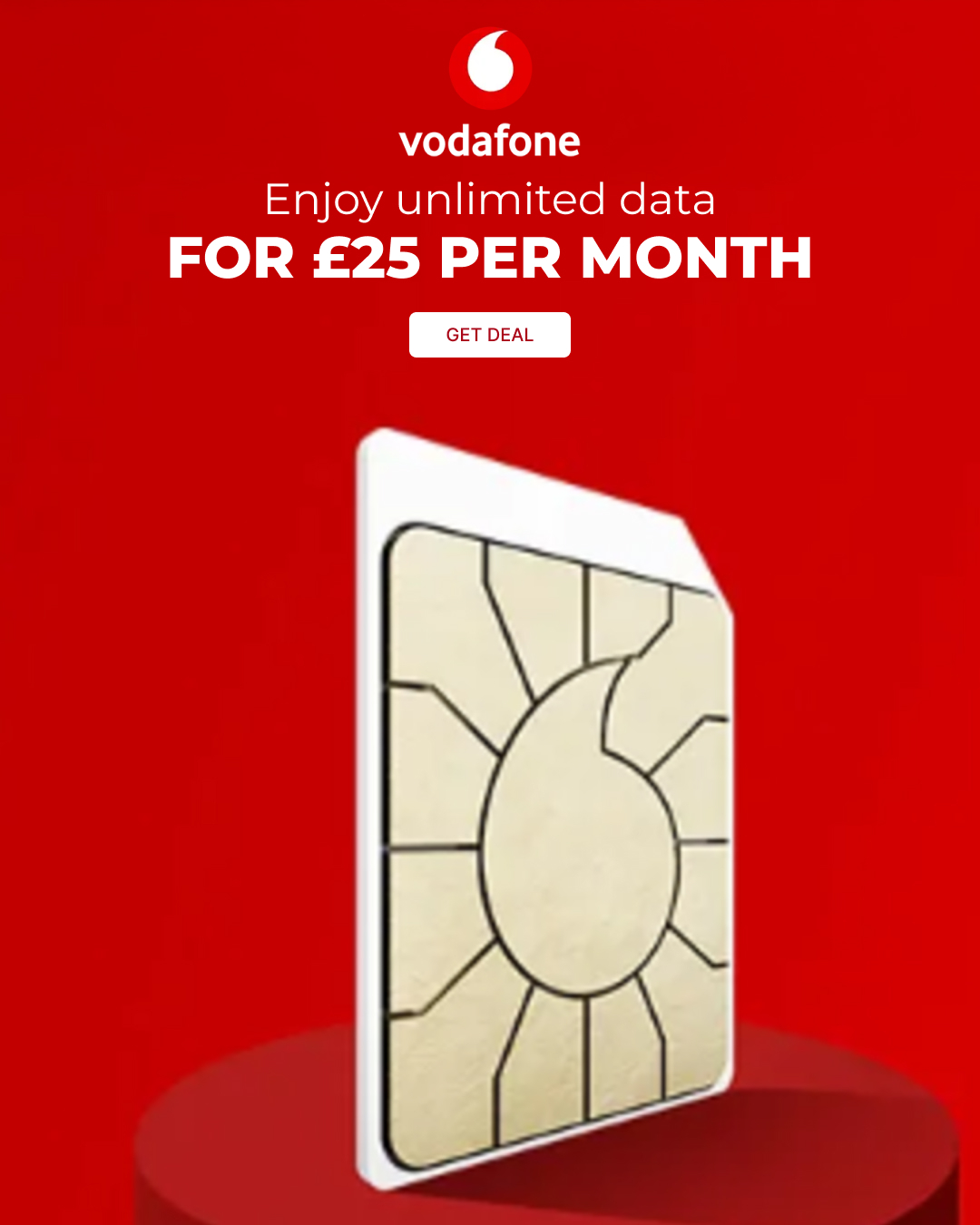 Everything Discounts Facebook ad: Get unlimited data for £25 a month at…