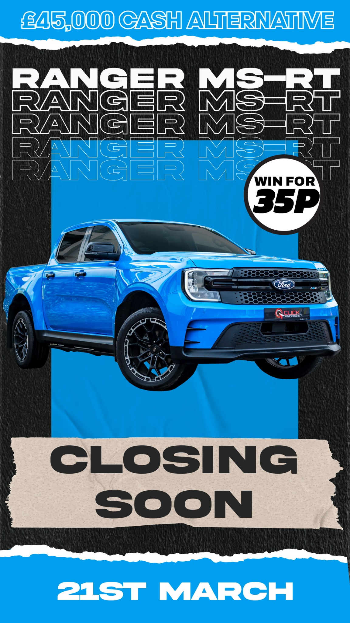 Click Competitions Facebook ad