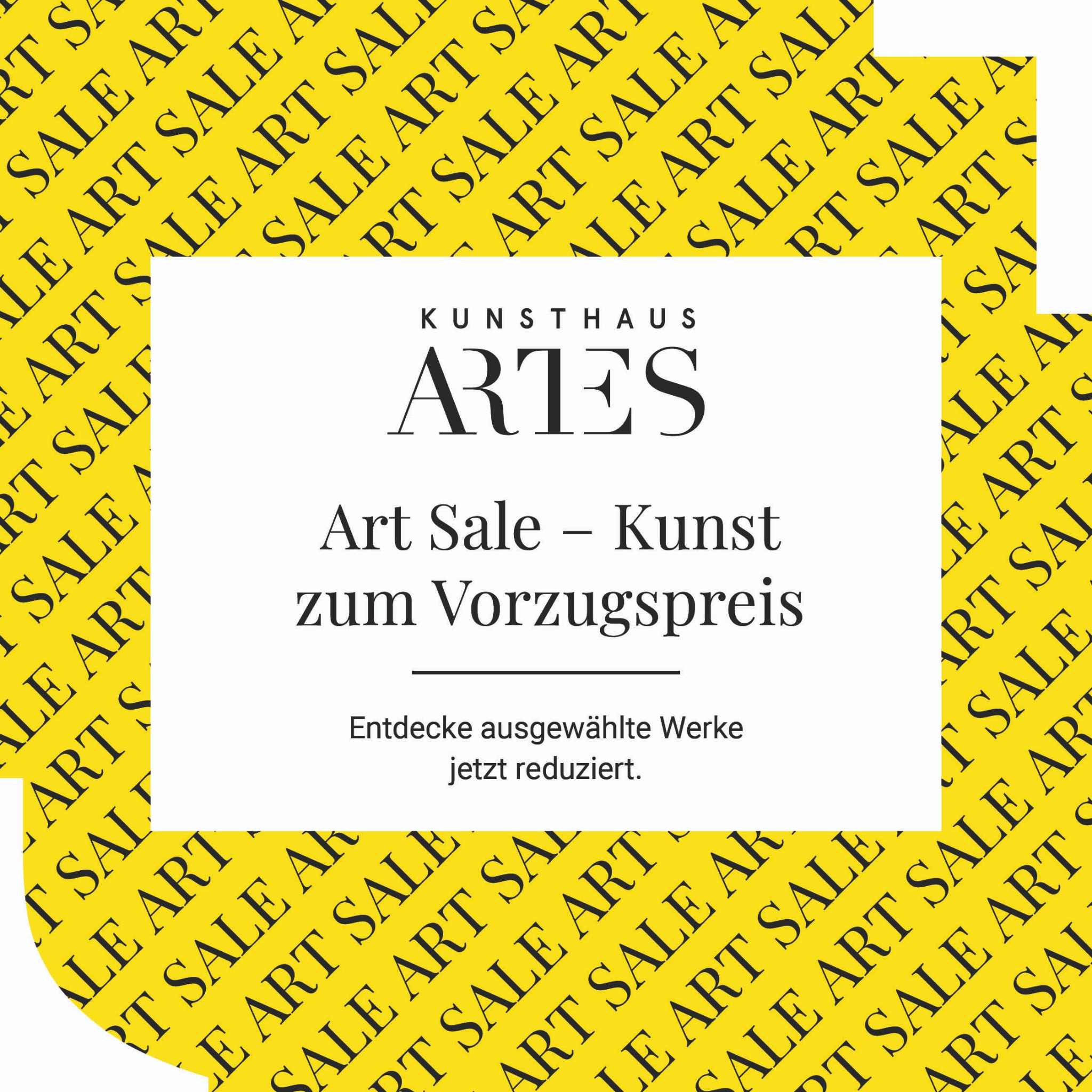 Kunsthaus ARTES Facebook ad: Jetzt Kunst entdecken