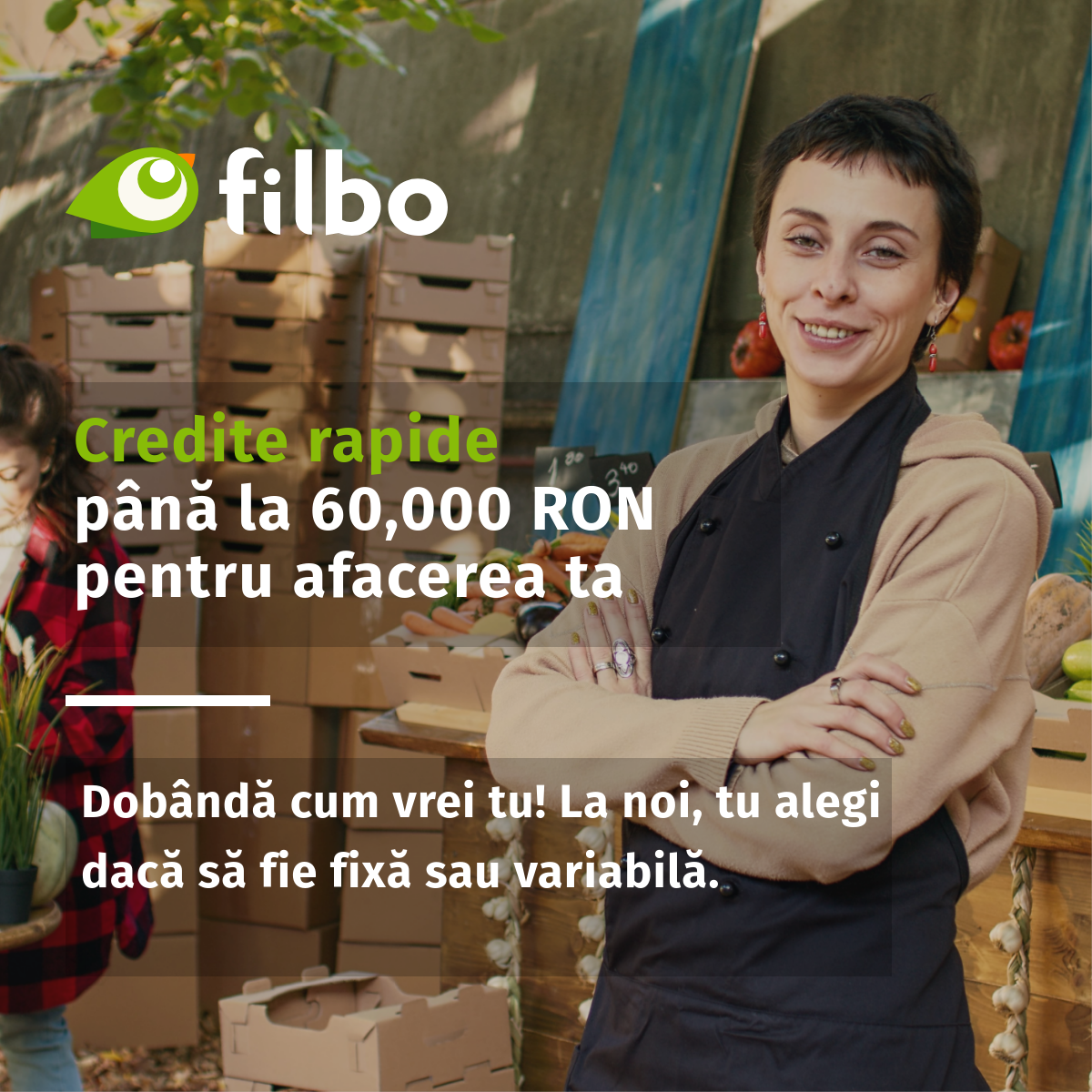 Filbo: finantare 100% online pentru IMM si PFA Facebook ad