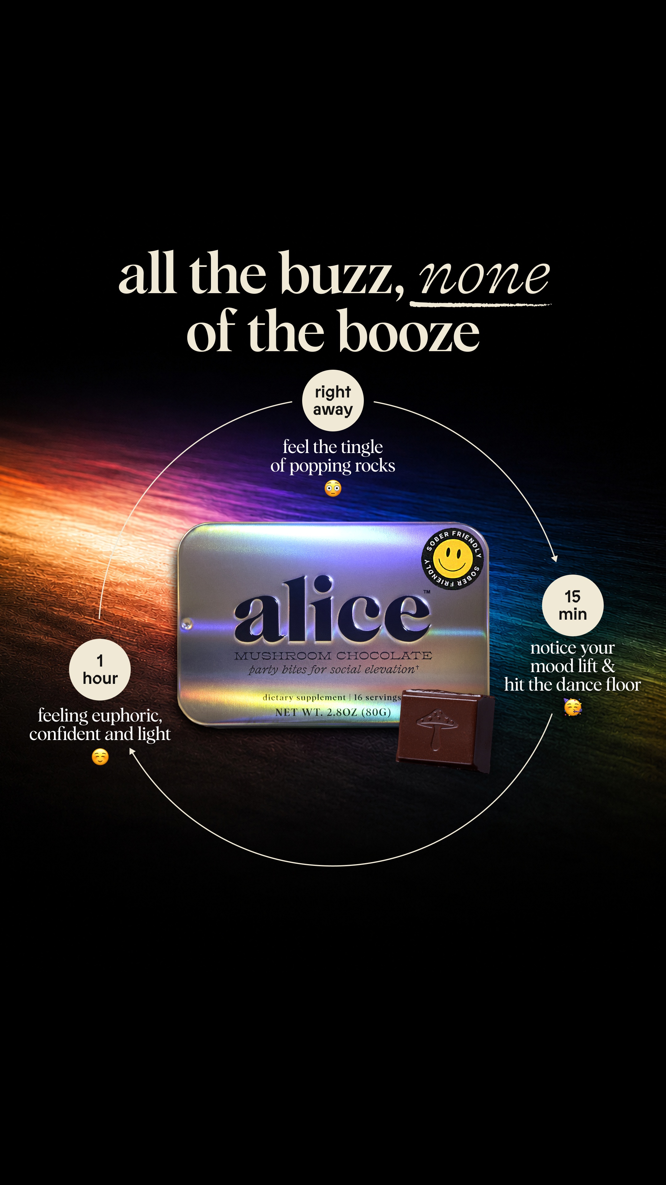 Alice Mushrooms Facebook ad