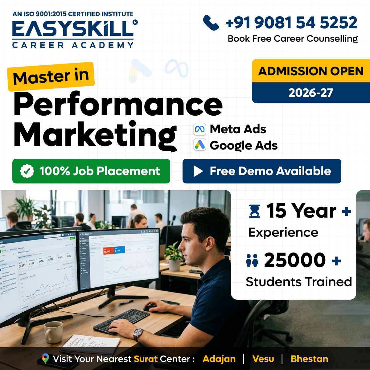 EasySkill Career Academy Facebook ad