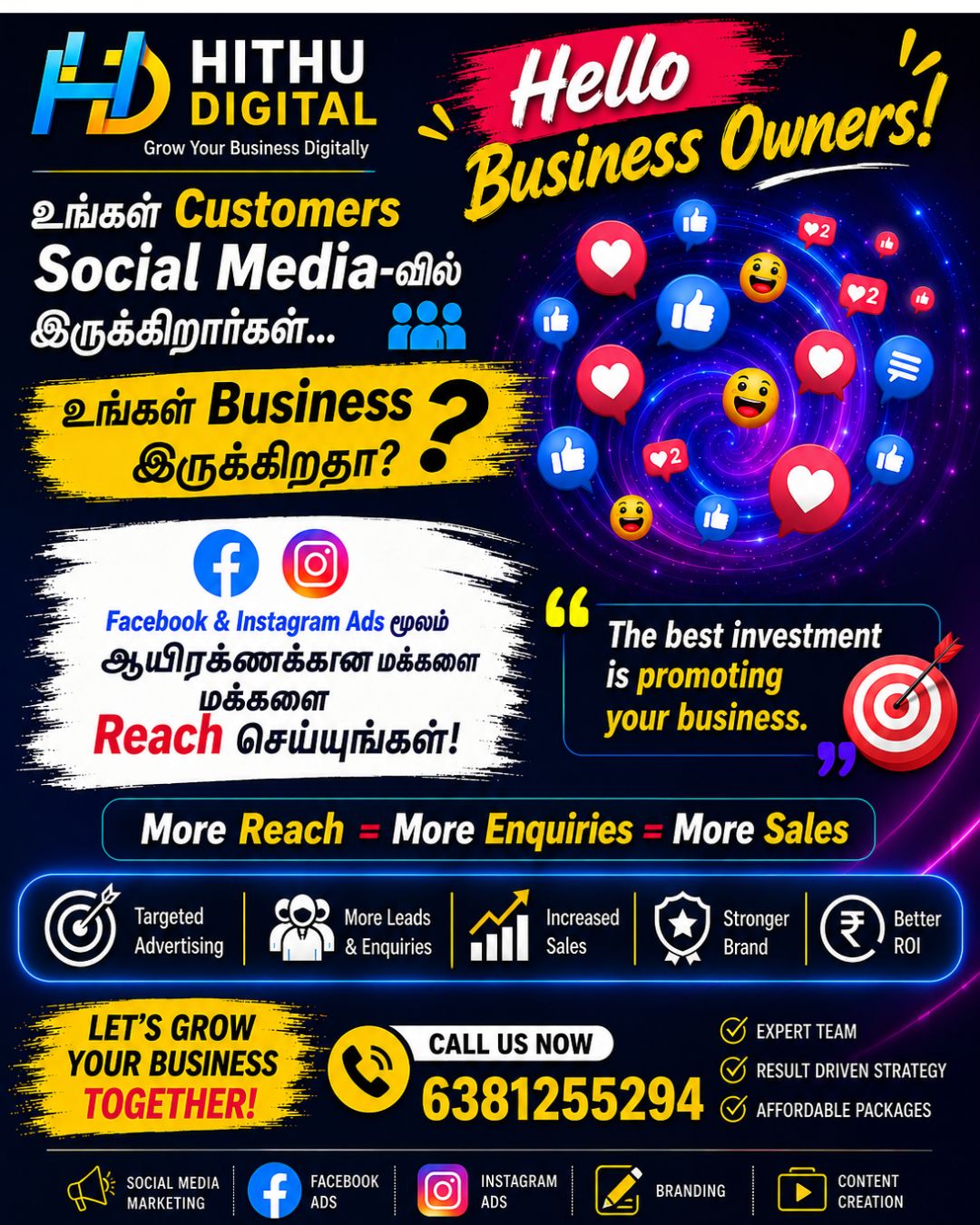 Hithu Digital Marketing Agency Facebook ad: Social Media Ads that Captivate and Convert!
