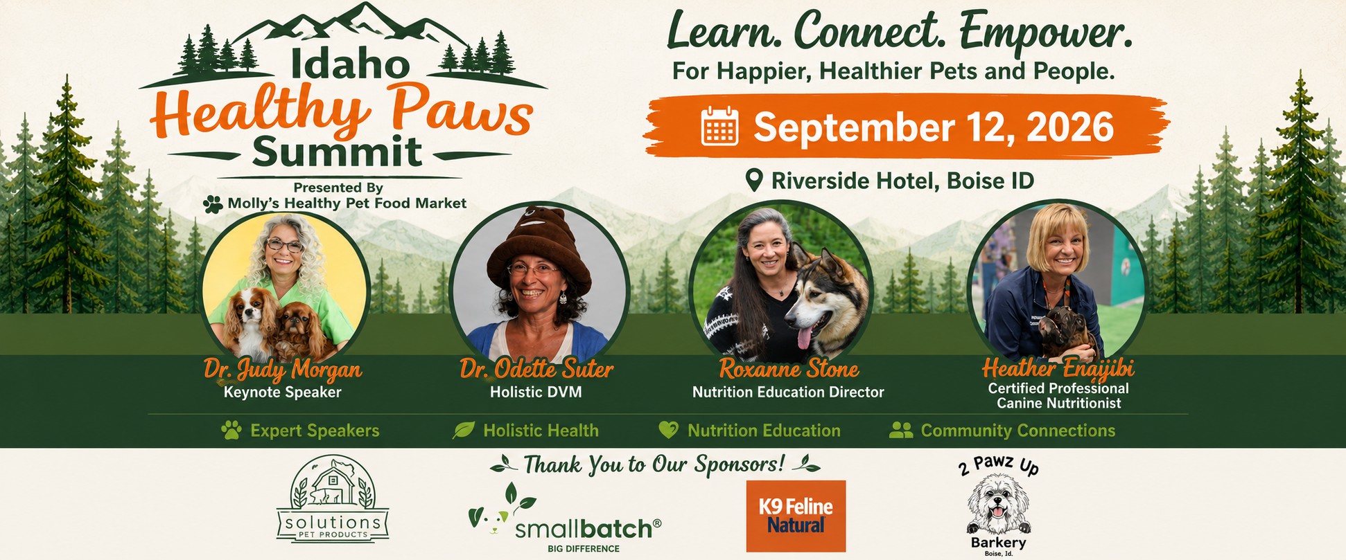 Molly's Healthy Pet Food Market Facebook ad: Idaho Healthy Paws Summit