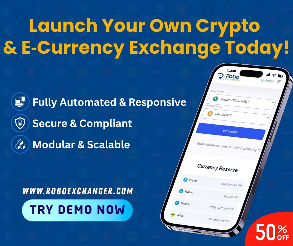 RoboExchanger Facebook ad: Home - RoboExchanger, Automated Money Exchange Script |…