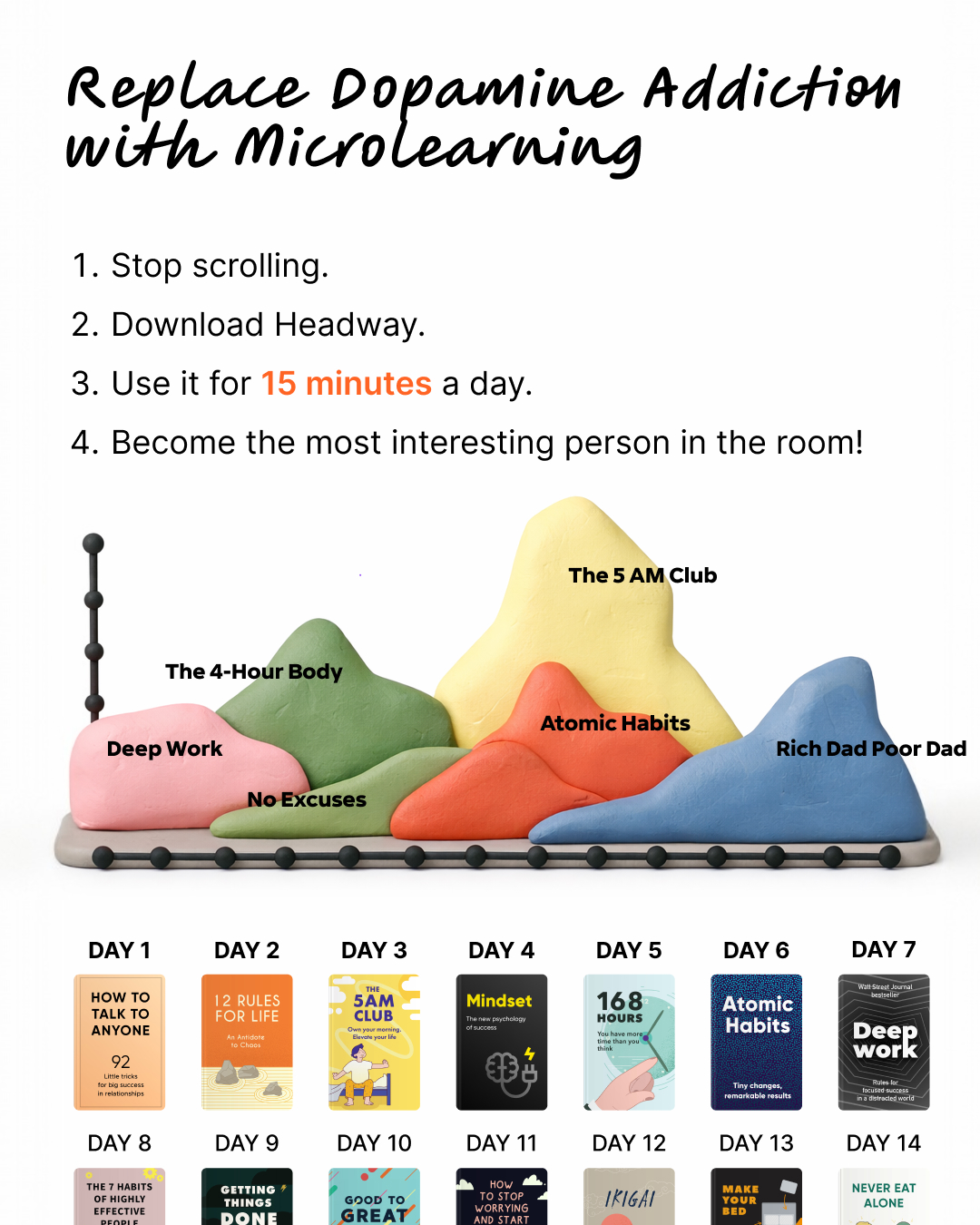 Headway App Facebook ad