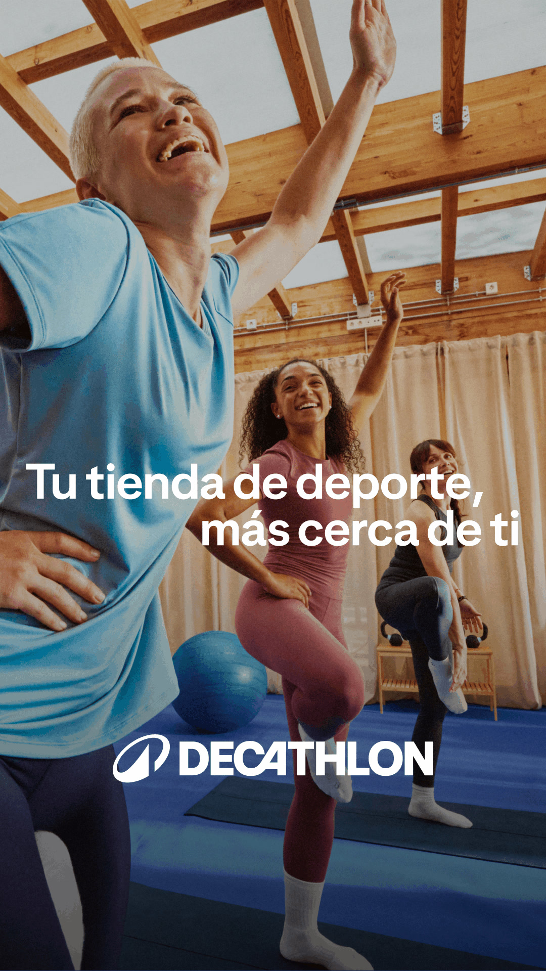Decathlon España Facebook ad: Tu tienda de deporte, más cerca de ti…