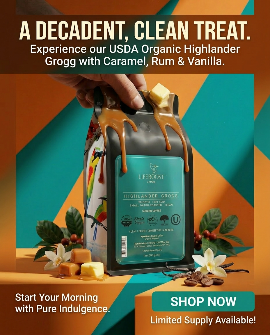 Lifeboost Coffee Facebook ad