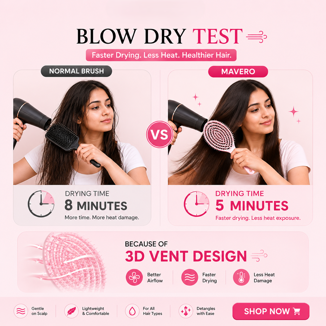 Mavero Facebook ad: Don't Change Your Hair. Change Your Brush.