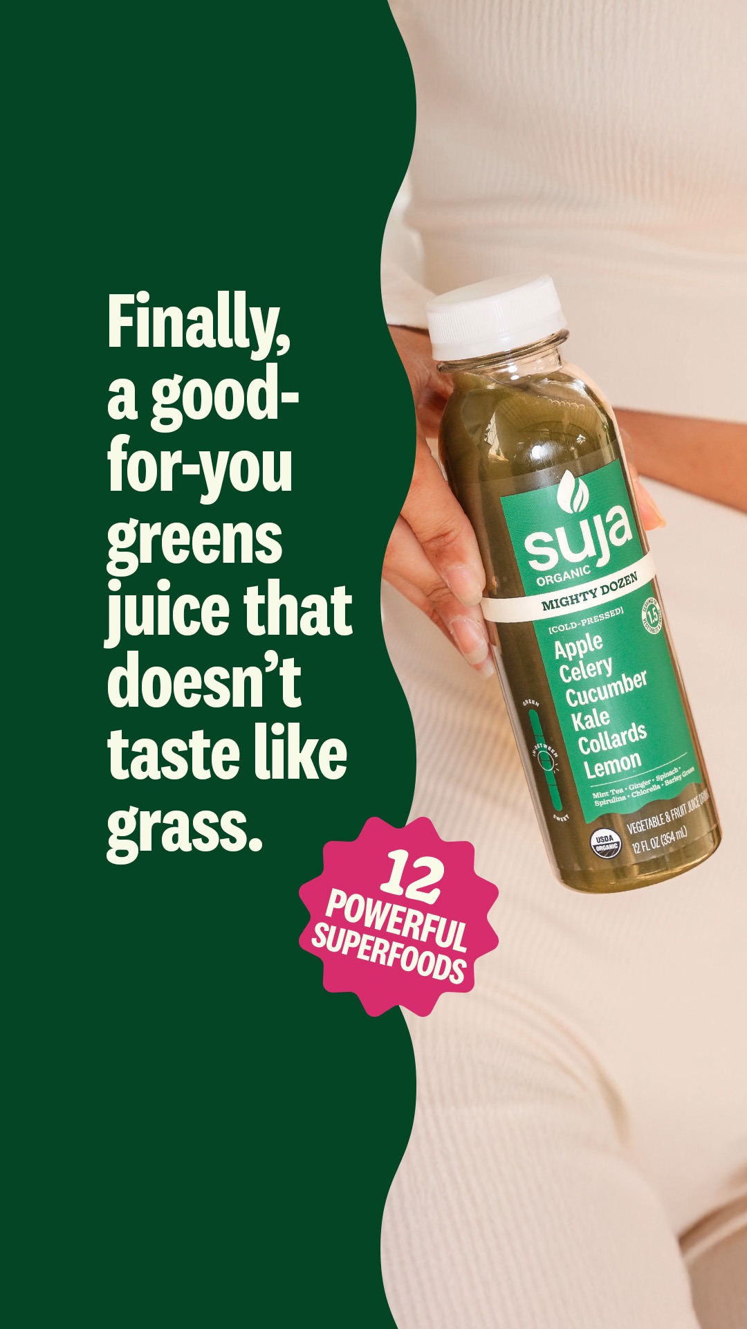SUJA Organic Facebook ad