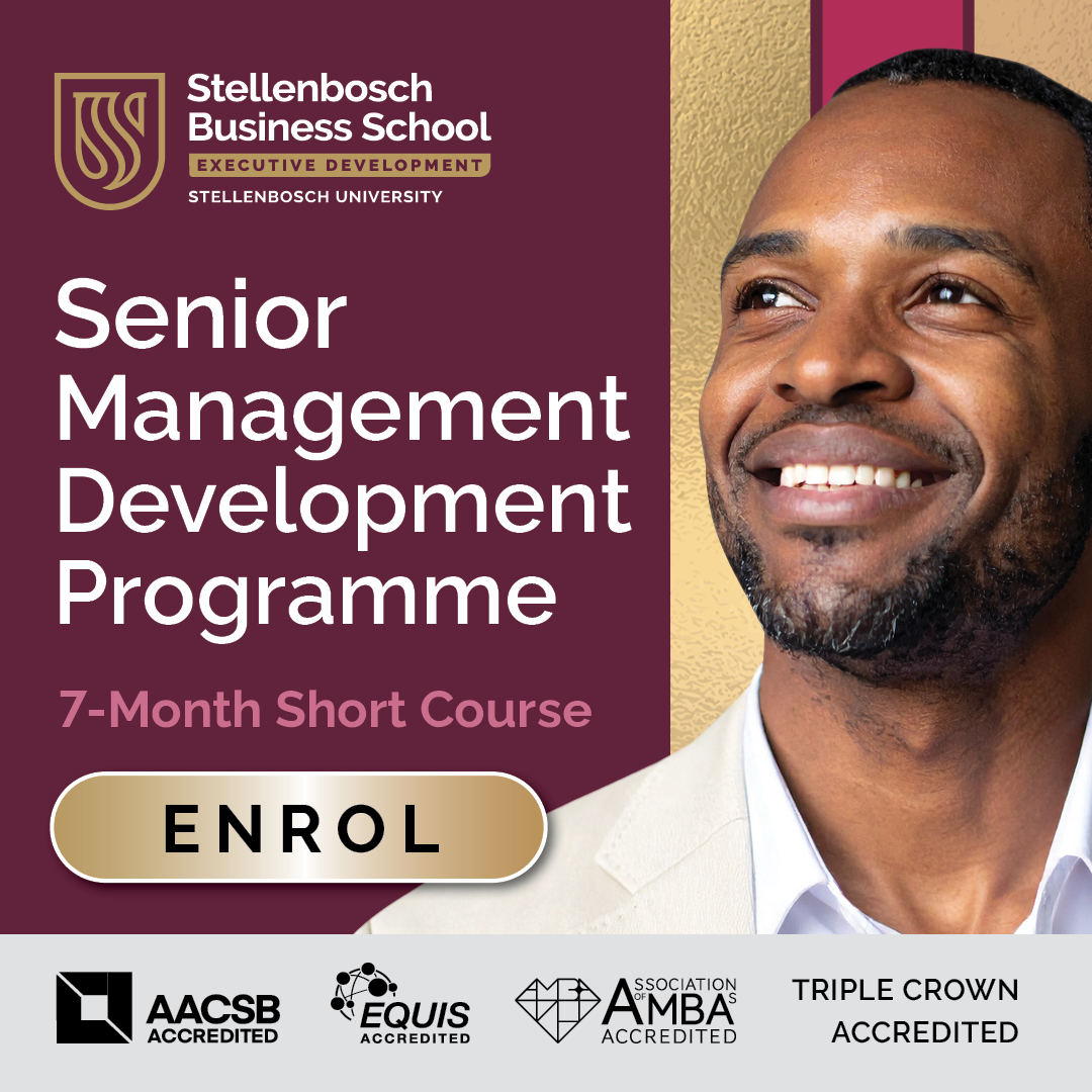 Stellenbosch Business School Executive Development Facebook ad