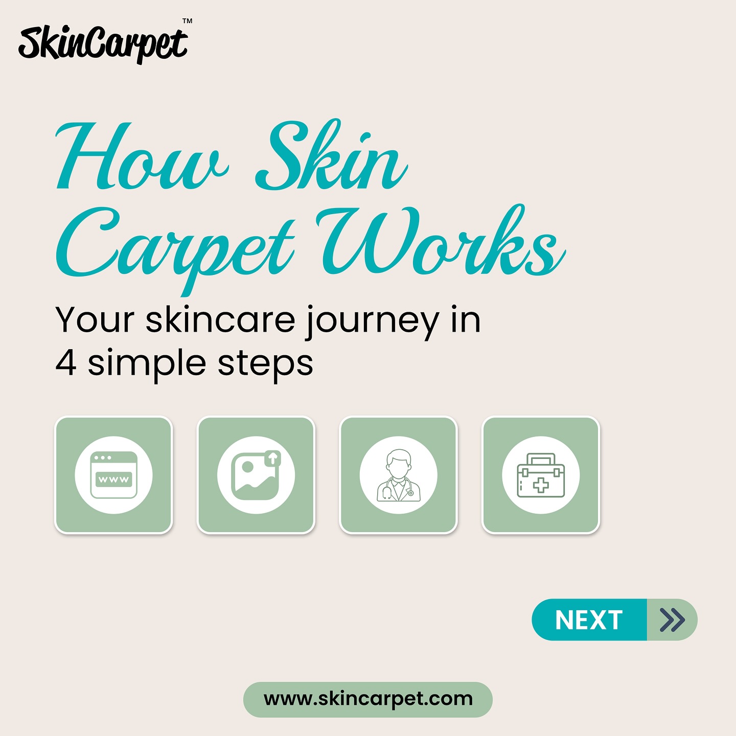 Skin Carpet Facebook ad from Dec 16, 2025